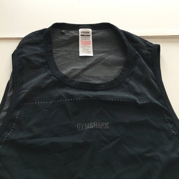 Gymshark Cropped Activewear Tank Top Black Size XL - Picture 2 of 7